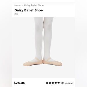 Size 6M Daisy ballet shoes